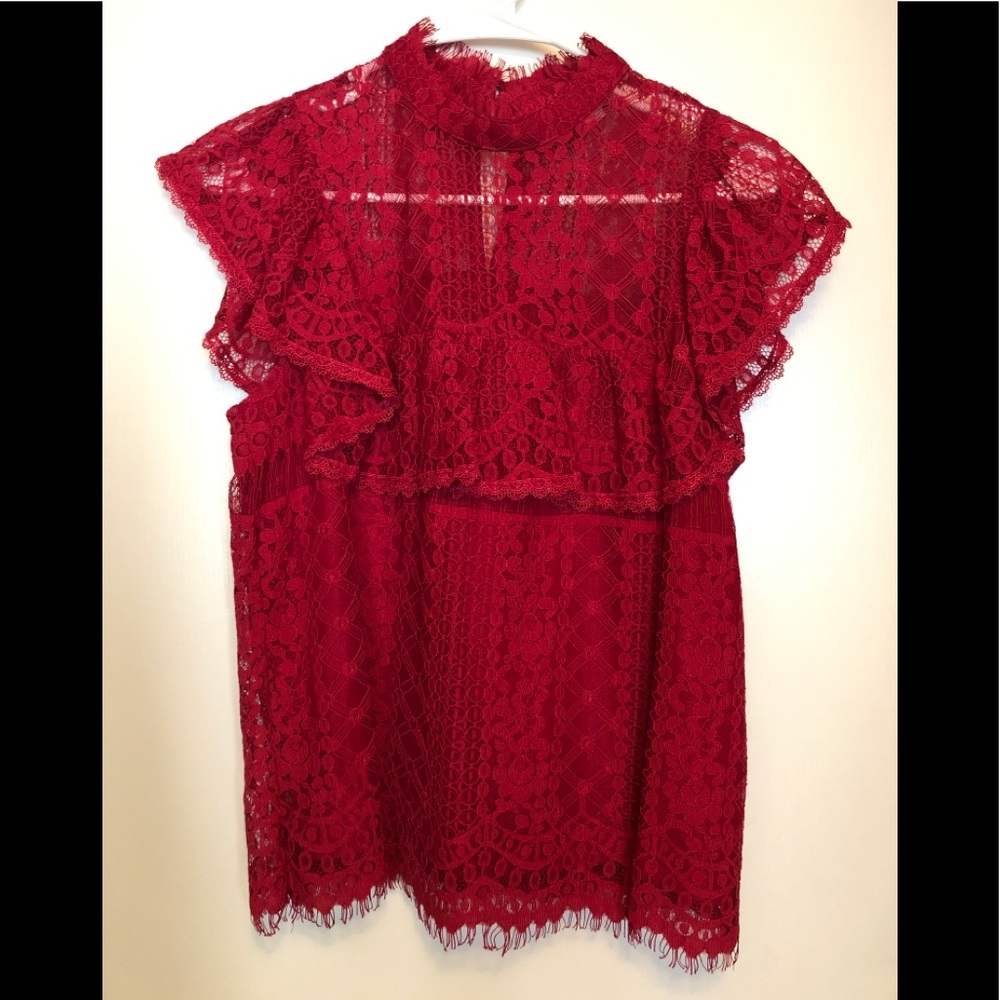 Small Red lace top from Vici